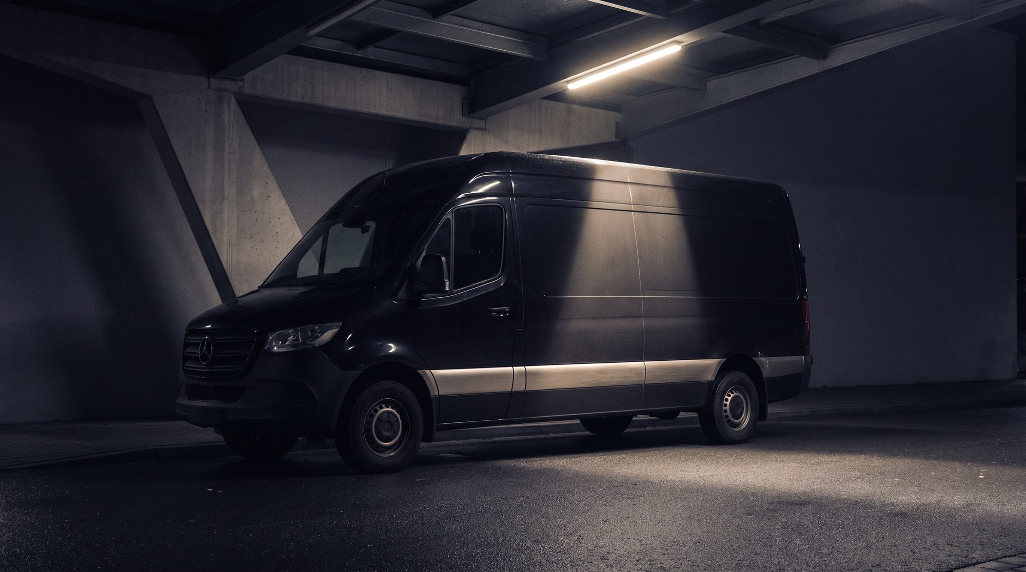 A LuxeRide Sprinter van for team and group travel